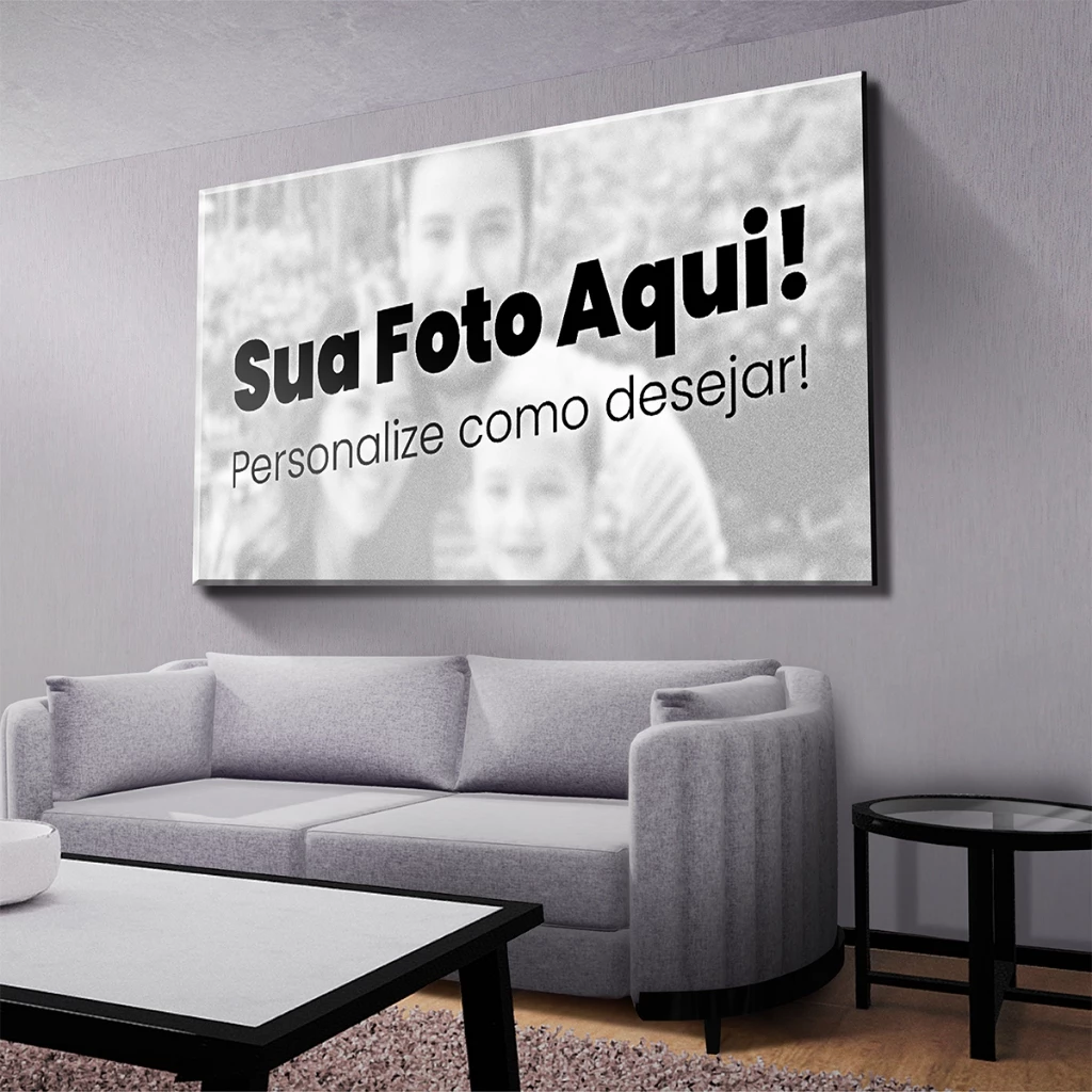 Quadro Decorativo Personalizado Com Sua Foto Mosaico Sala Quarto Escritório