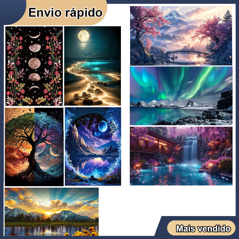 Pintura Diamante 5D Pintura de Diamante Kits De Pintura Com Diamante Para Adultos 5D Decoração Diamon